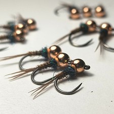 Fasanen-Nymphe Fliegen-Set 15 Stück - Forelle & Äsche Jig Haken 12-20 mit Wolfra