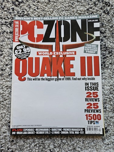 Zone magazine april 1999 - zone,