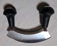 TCM Wiegemesser Kräuter Zerkleinerer 14cm Edestahl Neuwertig! 