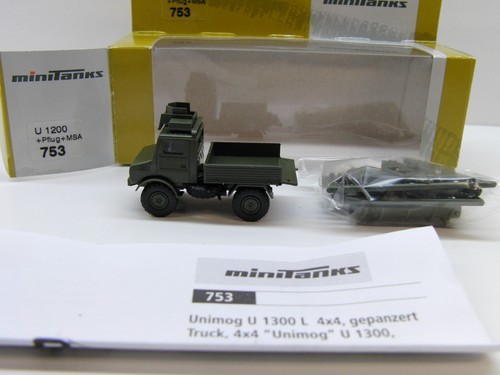 Roco minitanks 753 unimog - h0,