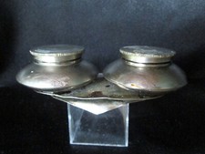 DOUBLE INKWELL metal inkwell