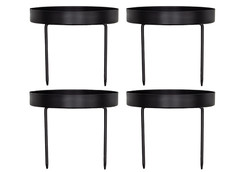 Kerzenhalter Metall schwarz 4