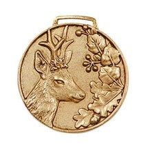 Medaille Trophäe Reh GOLD
