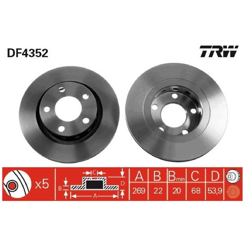 Bremsscheibe hinten für vw - bremsscheibe,