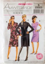 Avantgarde neue mode  Schnittmuster Damen Kleid  S 23323  Gr. 34 - 44 / 8 - 1 8