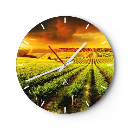 Modern wanduhr 30x30cm - 30x30cm, rund