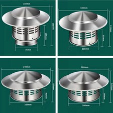 Edelstahl Schornsteinabdeckung Regenhaube Edelstahlgitter für Ofenrohre Kamin