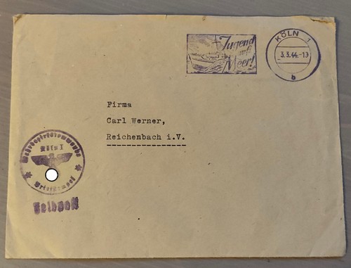 Beleg reichspost feldpost - reichspost, 1944