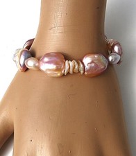 Perlen Unikat Armband Keshi