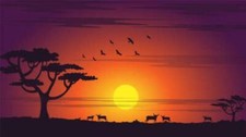 Wandbild afrikanischer - wandbild:,