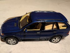 Modellauto 1:18, BMW X5, Deko-/ Modell-&Spielzeug, Metall, blau, Bausatz, fertig