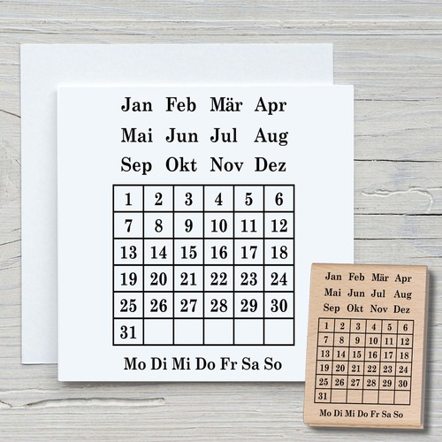 Stempel kalender - stempel,
