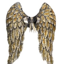 Engelsflügel Wanddeko Gold