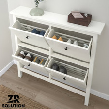 Ikea Schuhschrank mit 4 Fächern weiß Schrankschrank Schuhregal