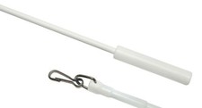 Gardinia Schleuderstab Metall, weiß, verschiedene Größen 2 Stück