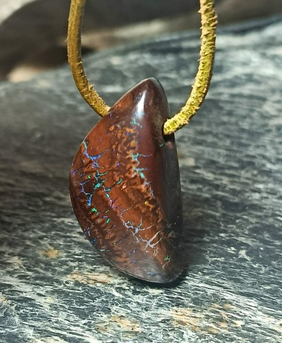 Boulder opal anhänger - boulder,
