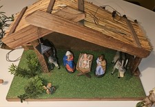 Weihnachtskrippe komplett mit