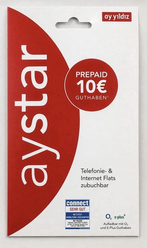 Yildiz aystar prepaid sim - prepaid,