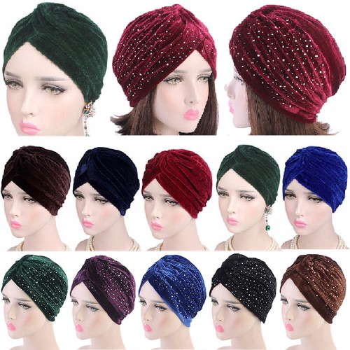 Damen samt turban - turban, hijab