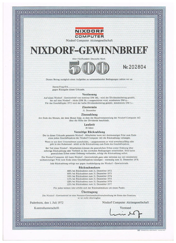 Nixdorf computer - computer, ag