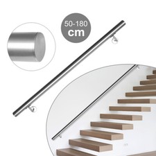 Edelstahl Handlauf Wandhandlauf V2A Geländer Treppe Griff Stange Treppengeländer