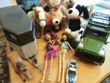 Konvolut Kinderspielzeug - Stofftiere - Monster High Puppen - Bruder landrover.