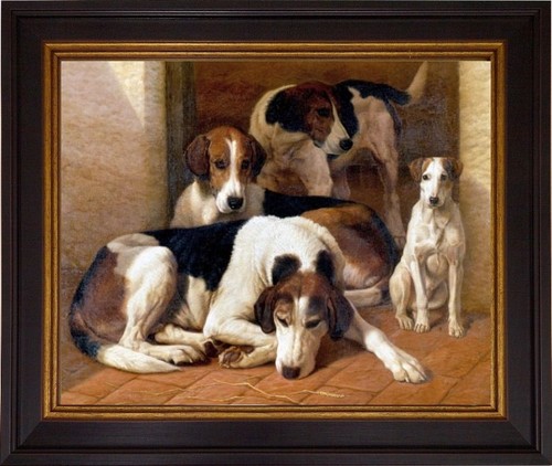 Bild hunde oleographie - ,