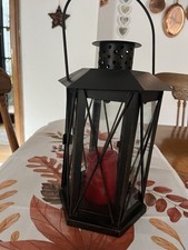 Metall Laterne Deko Schwarz