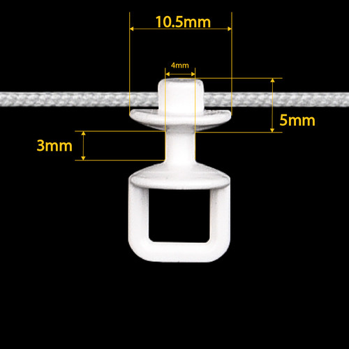 Gleiterkordel weiß - 1m,,