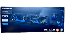 SILVERCREST Gaming Set mit Tastatur Maus Mauspad 3-teilig - Neu & OVP