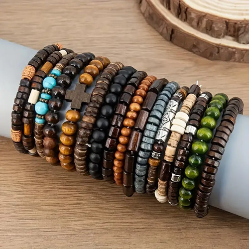 Armband set holzperlen - armband,