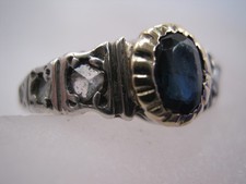 Antiker Jugendstil Ring Saphir