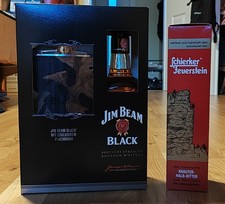 Jim Beam Black Geschenk Box + Schierker Feuerstein