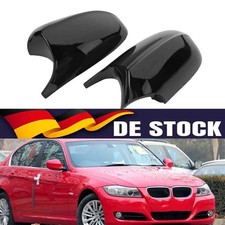 2x Spiegelkappen Außenspiegel Gehäuse Glanz Schwarz Für BMW E87 E81 E82 E88 LCI