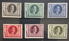 LOT DEUTSCHLAND 1943 DRITTES REICH Mich Nr 844-849 HITLER GEBURTSTAG 54.