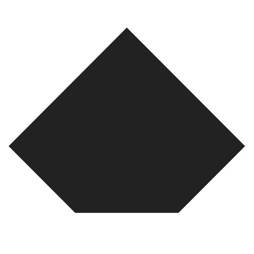 Bodenplatte diamant schwarz - bodenplatte, b5