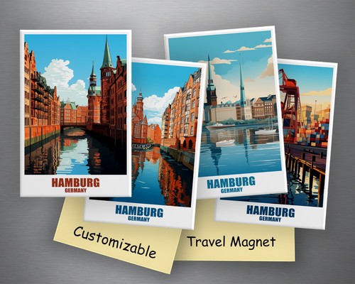 Hamburg kühlschrankmagnet - hamburg,