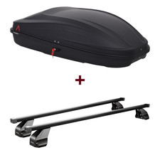 Dachbox G3 Spark 320 + Dachträger Menabo Omega Black für Citroen DS4 neu