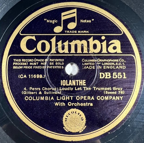 Columbia light opera compagny - columbia,
