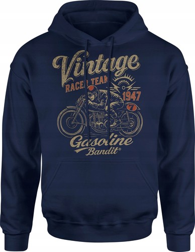Herren retro motorrad - motorrad, hoodie