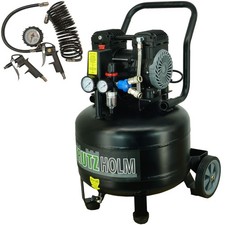 Druckluft Kompressor Flüsterkompressor ölfrei 36L leise 62dB 900W 62dB 8 bar 