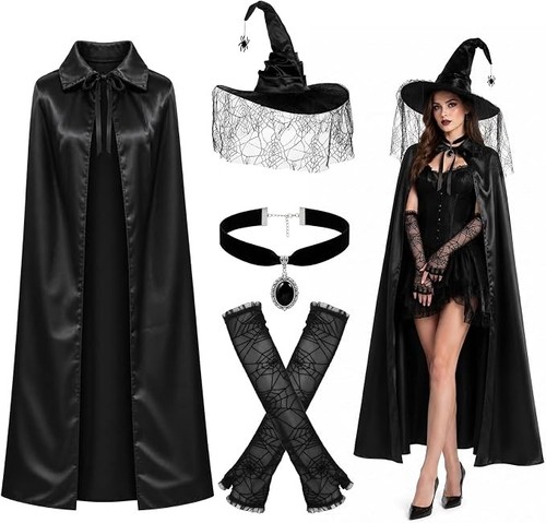Damen hexenkostüm set - hexenkostüm,