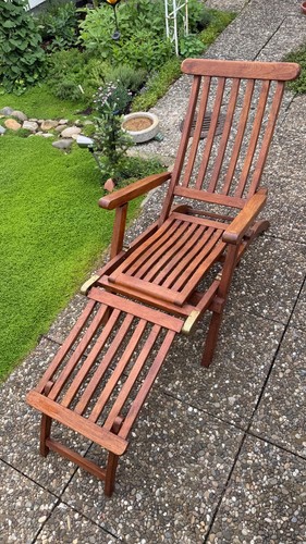 Liegestuhl aus teakholz - aus,