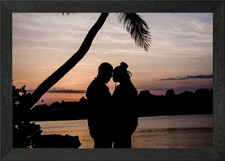 Liebesvögel gerahmtes