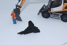 Reißzahn Ripper schwarz  für 1:50 als Ladung Ladegut NEU