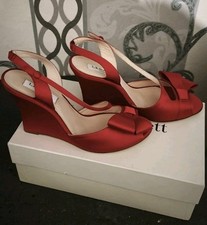 Rote satin pumps - satin,