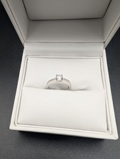 333 Weißgold Ring mit großem