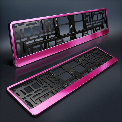 Kennzeichenhalter pink - 2, |
