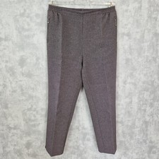 Damen Hose Kurzgröße 23 Alice Grau Stoffhose Gummibund Grau Große Größen