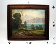 Altes Wandbild im alten Rahmen